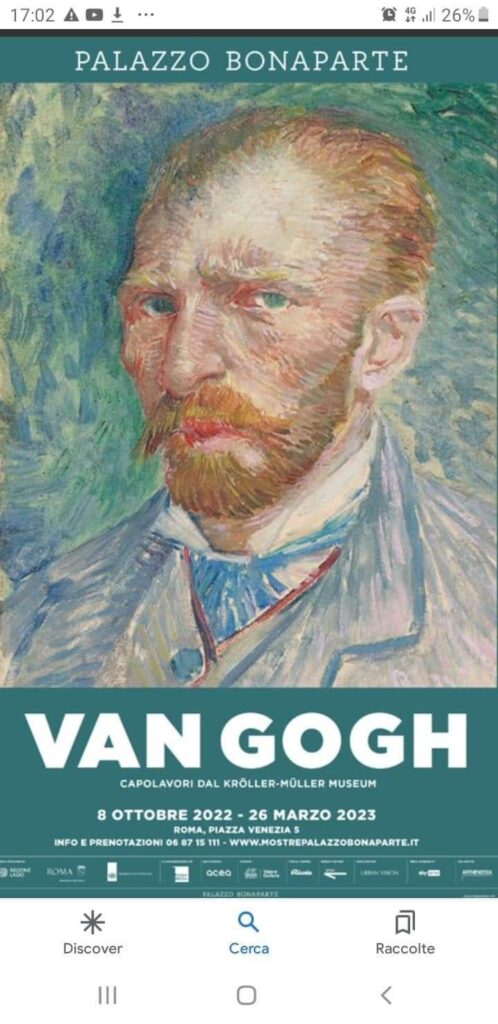 Il Liceo Nobile  Amundsen di Mugnano del Cardinale alla mostra su Van Gogh a Palazzo Bonaparte a Roma.