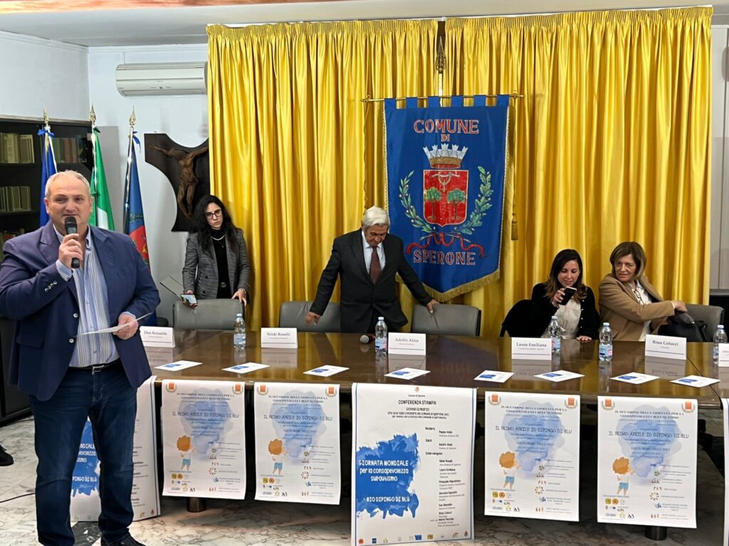 SPERONE   Conferenza stampa per la Giornata Mondiale sullautismo. Video
