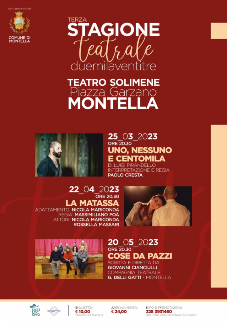 A Montella la terza Stagione Teatrale. Al Teatro Solimene spettacoli e divertimento