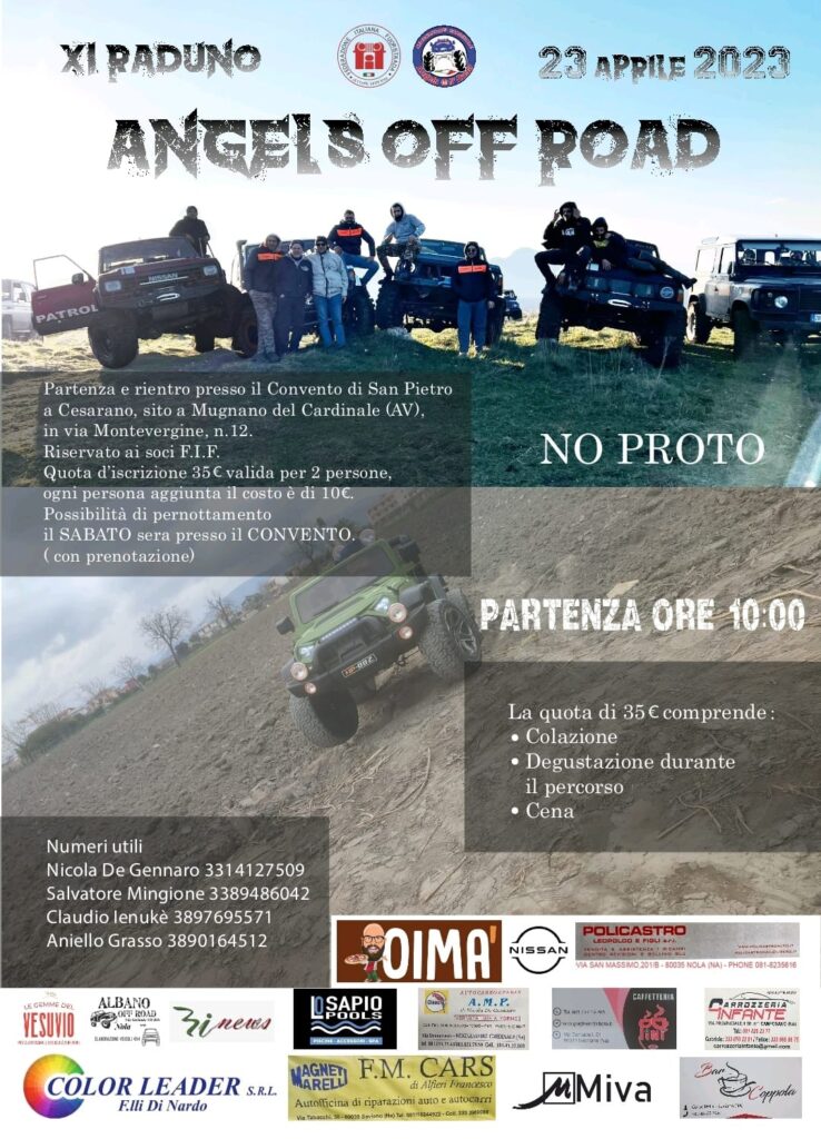 MUGNANO DEL CARDINALE. Tutto pronto per l11° raduno Angels Off Road MUGNANO DEL CARDINALE. Tutto pronto per l11° raduno Angels Off Road