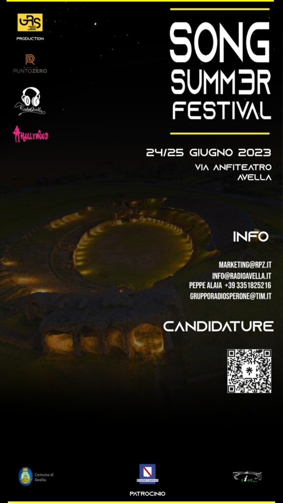 AVELLA. Si terrà nellanfiteatro romano la seconda edizione del Song Summer Festival.