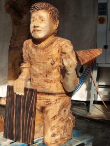 CICCIANO. Cristo fra i muratori: carro allegorico dedicato alla Sicurezza sul Lavoro Presentato da “Comitato carro Artigiani”