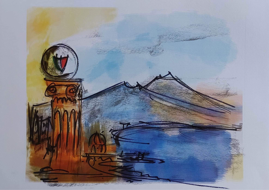 SPERONE. Armando Sodano realizza unopera per il terzo scudetto del Napoli