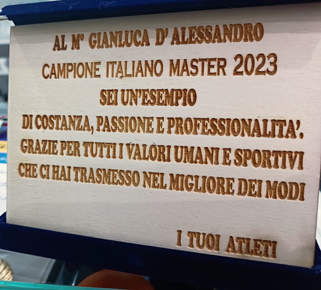 Campionati Italiani di Taekwondo 2023.  Il Maestro Gianluca DAlessandro conquista il titolo di Campione Italiano categoria Master