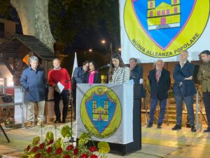 MUGNANO DEL CARDINALE. Nuova Alleanza Popolare tiene il comizio in piazza Padre Pio. Foto e Video