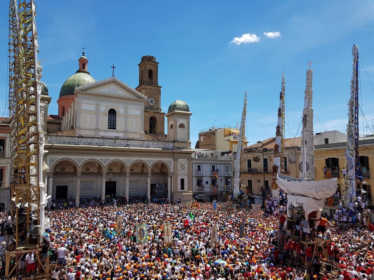 NOLA. Festa dei Gigli 2023, taglio del nastro per il Food Village. Si