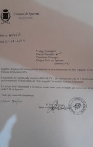 SPERONE. Uniti per Sperone: Finalmente installate le foto trappole