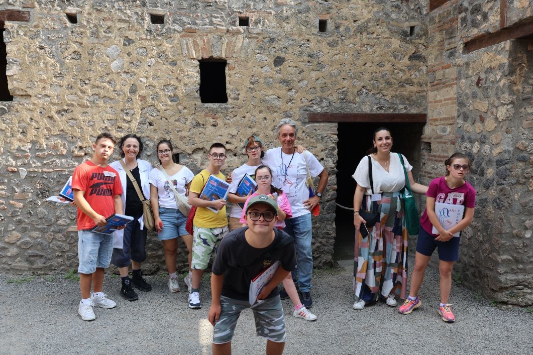 Pompei, al via nel Parco Archeologico percorsi inclusivi per ragazzi con disabilità cognitiva con la cooperativa Il Tulipano