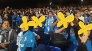 AVELLA. Scuole allo stadio cinquanta alunni della scuola secondaria di I grado dell I.C.S. Mons. P. Guerriero di Avella hanno seguito Napoli  Milan