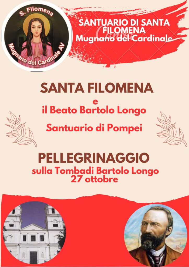 MUGNANO DEL CARDINALE.  I fedeli in Pellegrinaggio a Pompei: Celebrazione della Devozione a Santa Filomena e al Beato Bartolo Longo