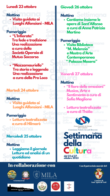 Sant’Agata de’Goti, Presentazione della Settimana della Cultura I edizione Sant’Agata de’Goti, Presentazione della Settimana della Cultura I edizione