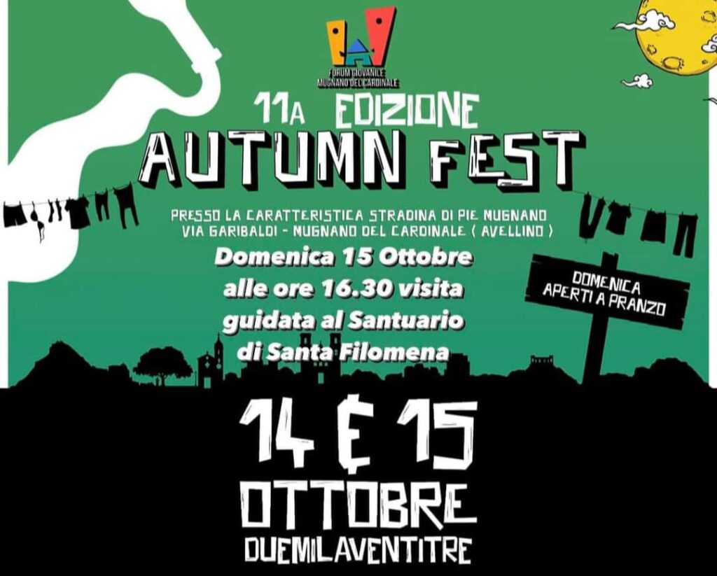 Mugnano   Sabato e domenica cè Autumn Fest del Forum Giovani