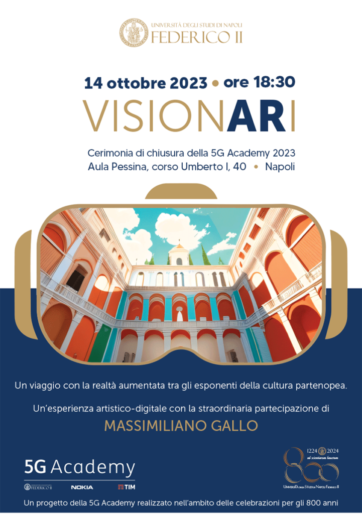 NAPOLI. VISIONARI, cerimonia di chiusura della 5G Academy 2023