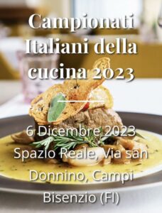 Campionati Italiani della Cucina a Campi Bisenzio il 5 e 6 dicembre. Tra i partecipanti anche Vincenzo Ferro e Christian Santaniello del ristorante Antica Fraconia di Taurano,