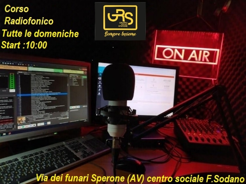 Il Gruppo Radio Sperone invita tutti a scoprire il Mondo della Radio. Ogni domenica corsi gratuiti