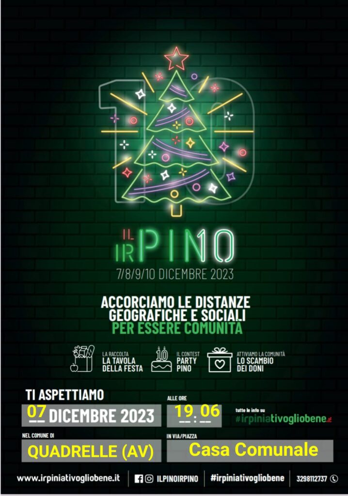 Quadrelle ha aderito al Pino Irpino