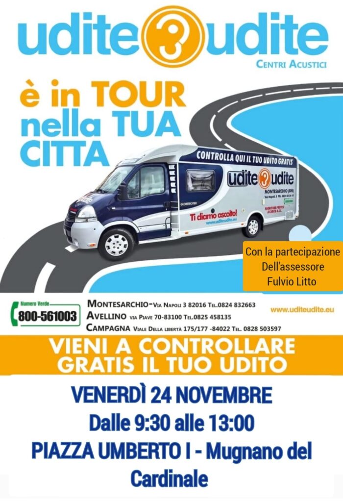 Mugnano del Cardinale. Dedizione e impegno: Assessore Fulvio Litto promuove la salute con un check up dellUdito