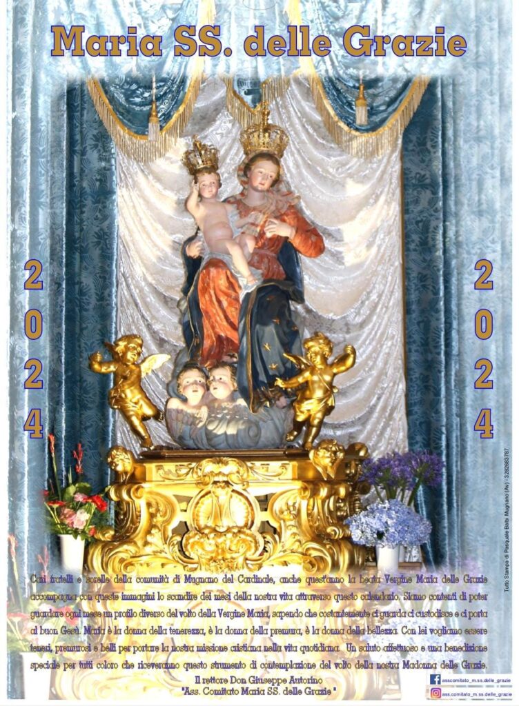 Mugnano del Cardinale. Il Comitato Maria S.S. Delle Grazie  Annuncia la Distribuzione del Calendario 2024