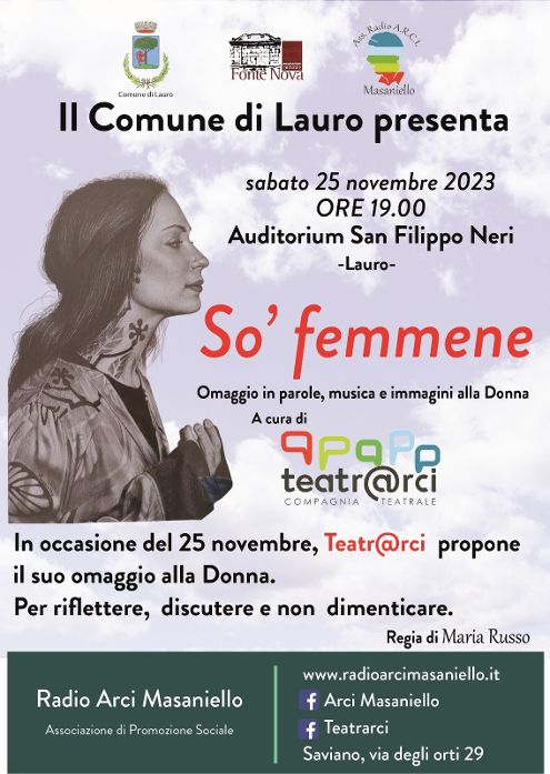 Lauro porta le Donne in scena: il recital di Teatr@rci So Femmene!