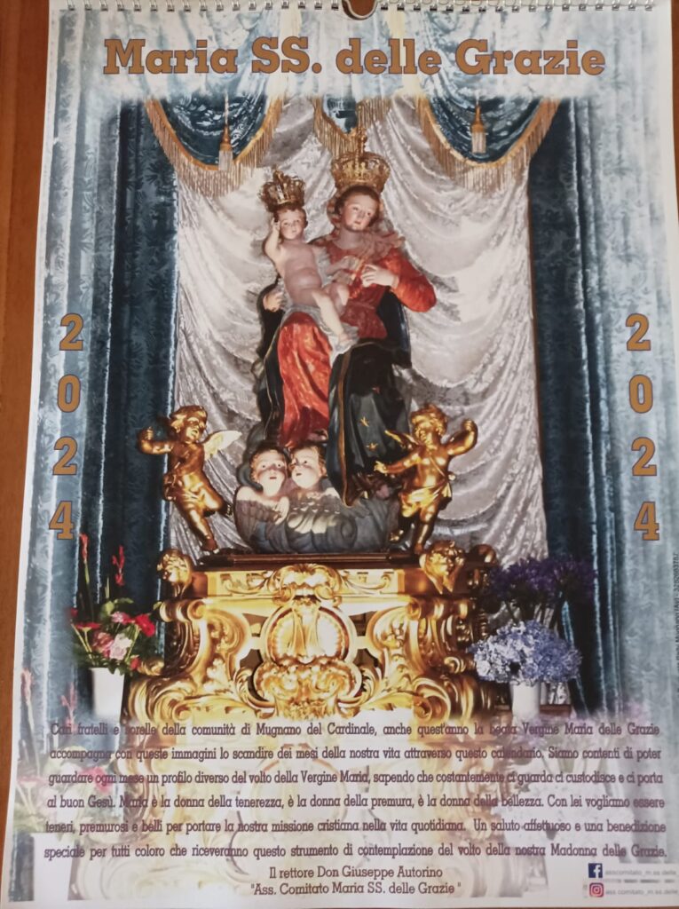 Mugnano: È iniziata la distribuzione del calendario di Maria Santissima delle Grazie