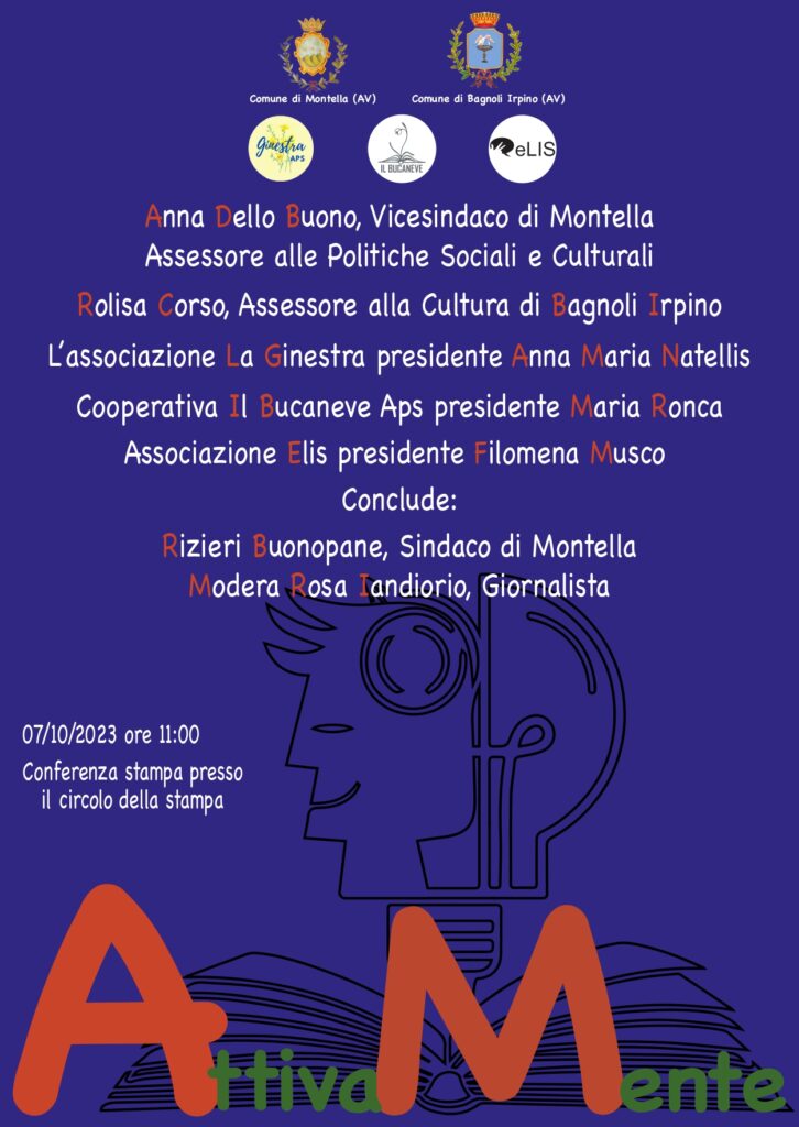 “Giovani in Biblioteca”, il Comune di Montella lancia il progetto “AttivaMente”: la Conferenza Stampa il 7 dicembre ad Avellino