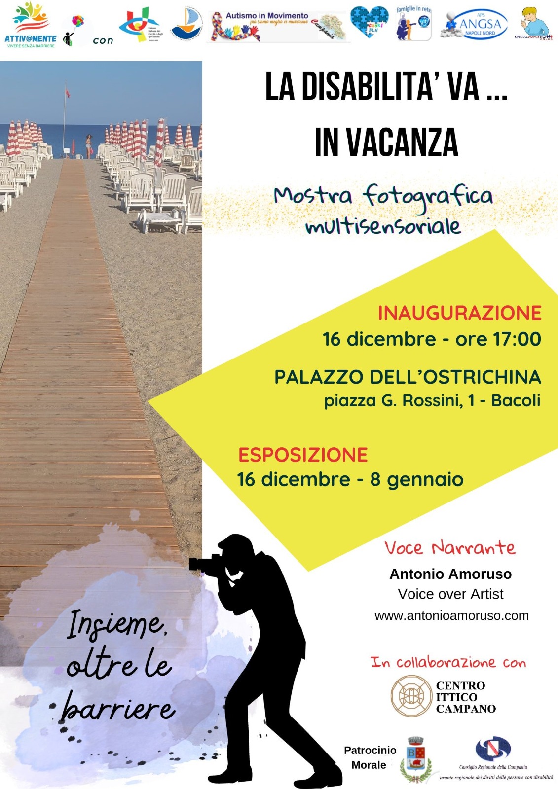 La Disabilità in Viaggio: Una Mostra Fotografica che trasforma le difficoltà in esperienze Positive. LAssociazione ATTIVAMENTE rivela la bellezza e le difficoltà delle vacanze per tutti al Palazzo dellOstrichina La Disabilità in Viaggio: Una Mostra Fotografica che trasforma le difficoltà in esperienze Positive. LAssociazione ATTIVAMENTE rivela la bellezza e le difficoltà delle vacanze per tutti al Palazzo dellOstrichina