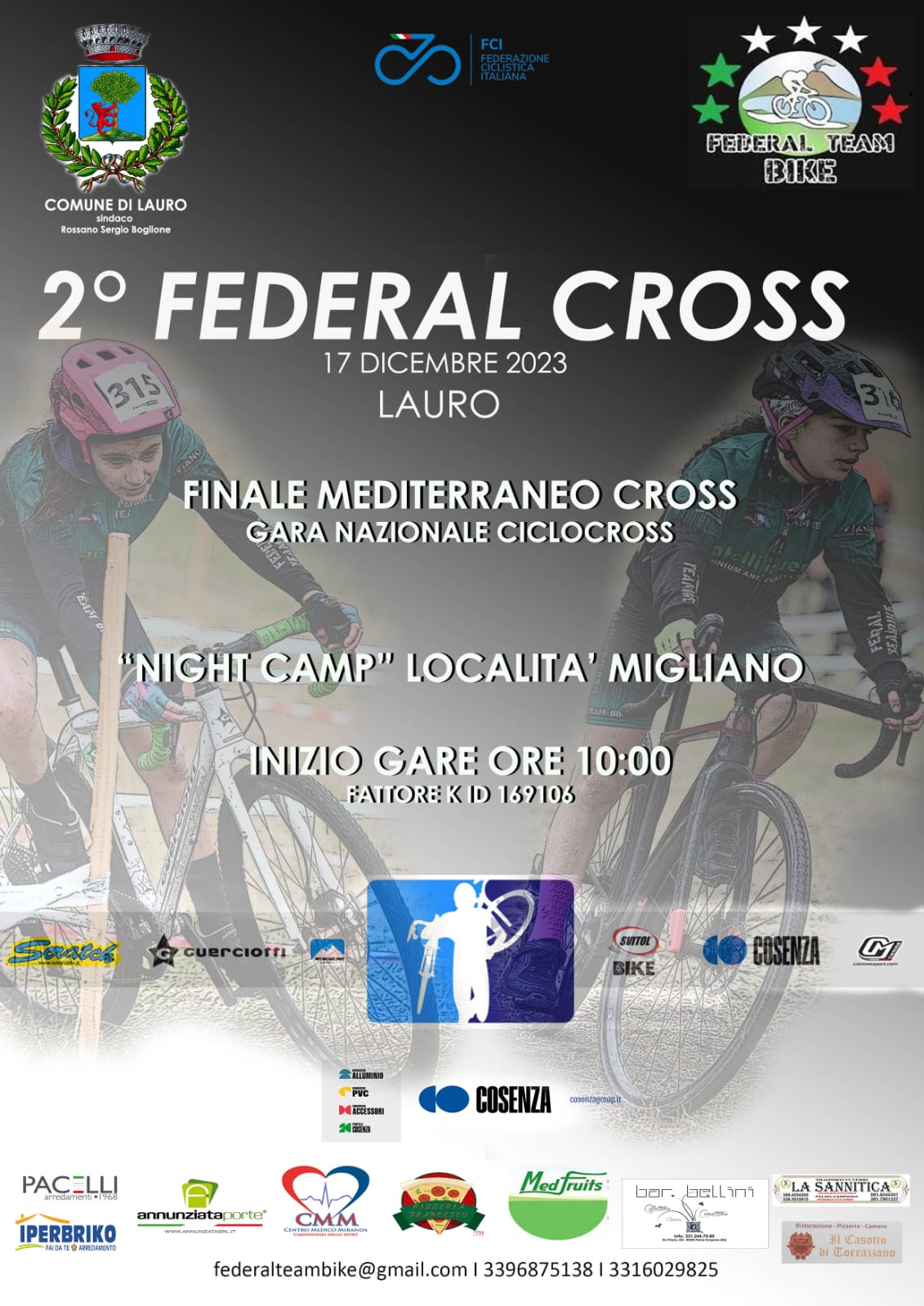 Federal Cross: La Scuola di Ciclismo di Taurano sfida il terreno a Migliano per la Tappa Finale del Trofeo Mediterraneo Cross