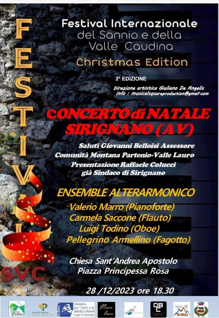 A Sirignano (AV) il Festival Internazionale del Sannio e della Valle Caudina celebra il Natale con una magica edizione