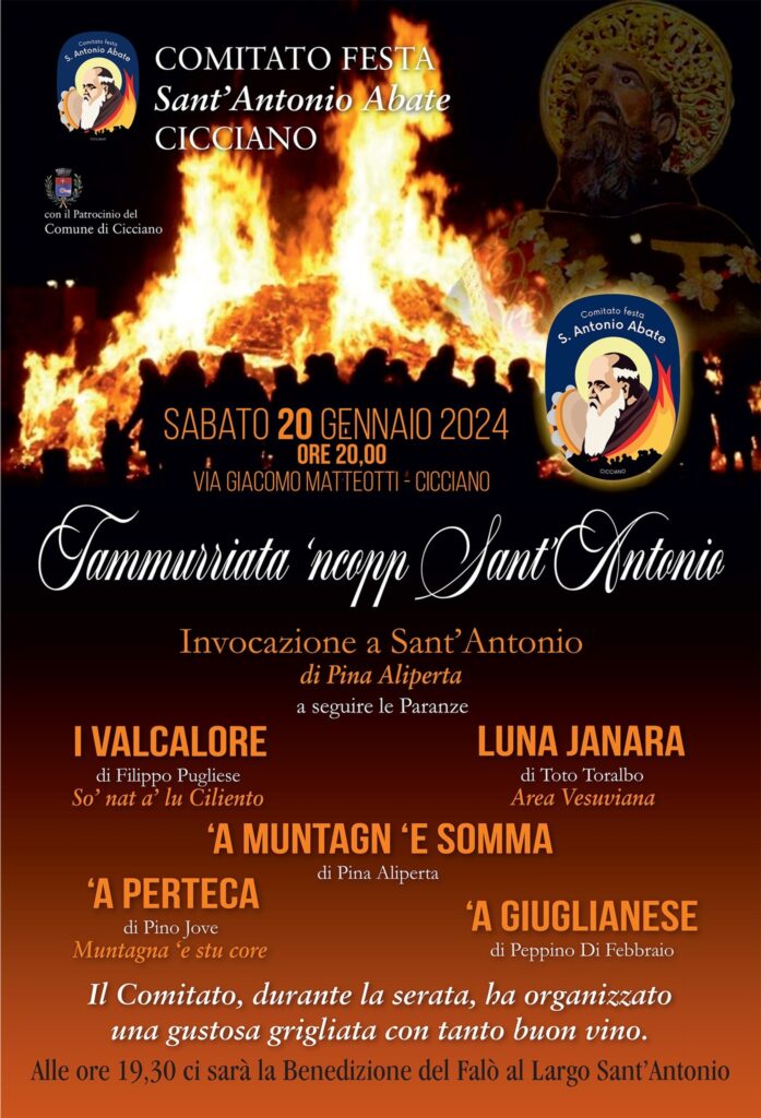 Festa tradizionale a Cicciano: danza, tammurriata e devozione in onore di SantAntonio Abate