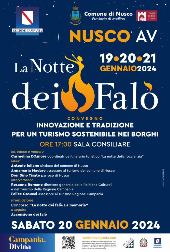 La Notte dei Falò, a Nusco dal 19 al 21 gennaio un viaggio tra i sapori della tradizione popolare