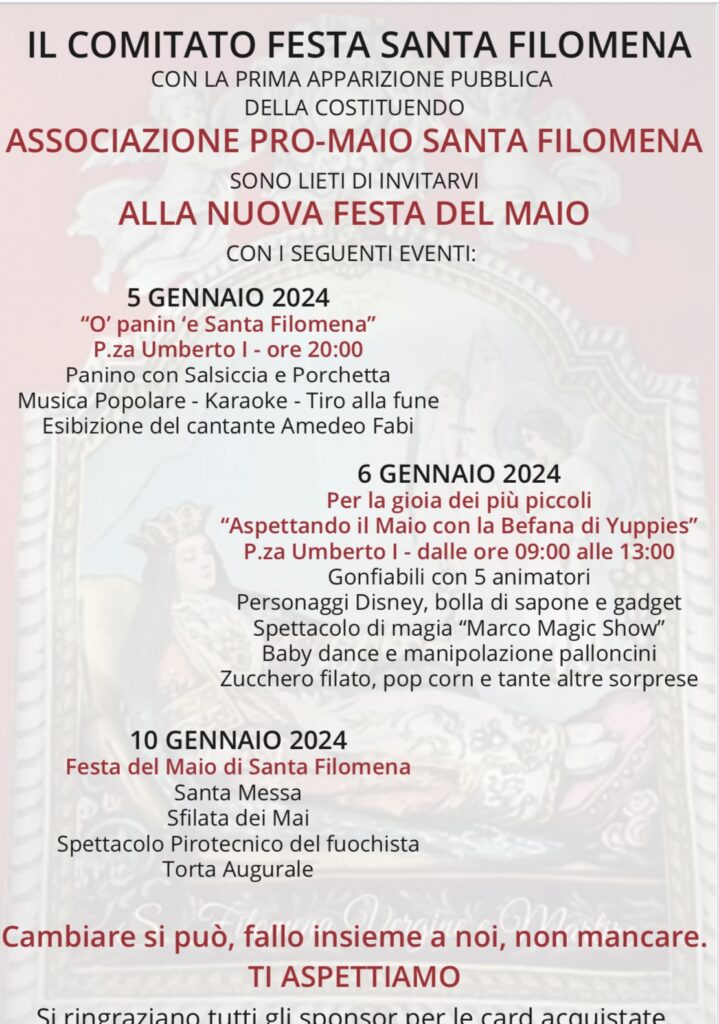 MUGNANO. Tutto pronto per la festa del Maio. Non mancano le novità