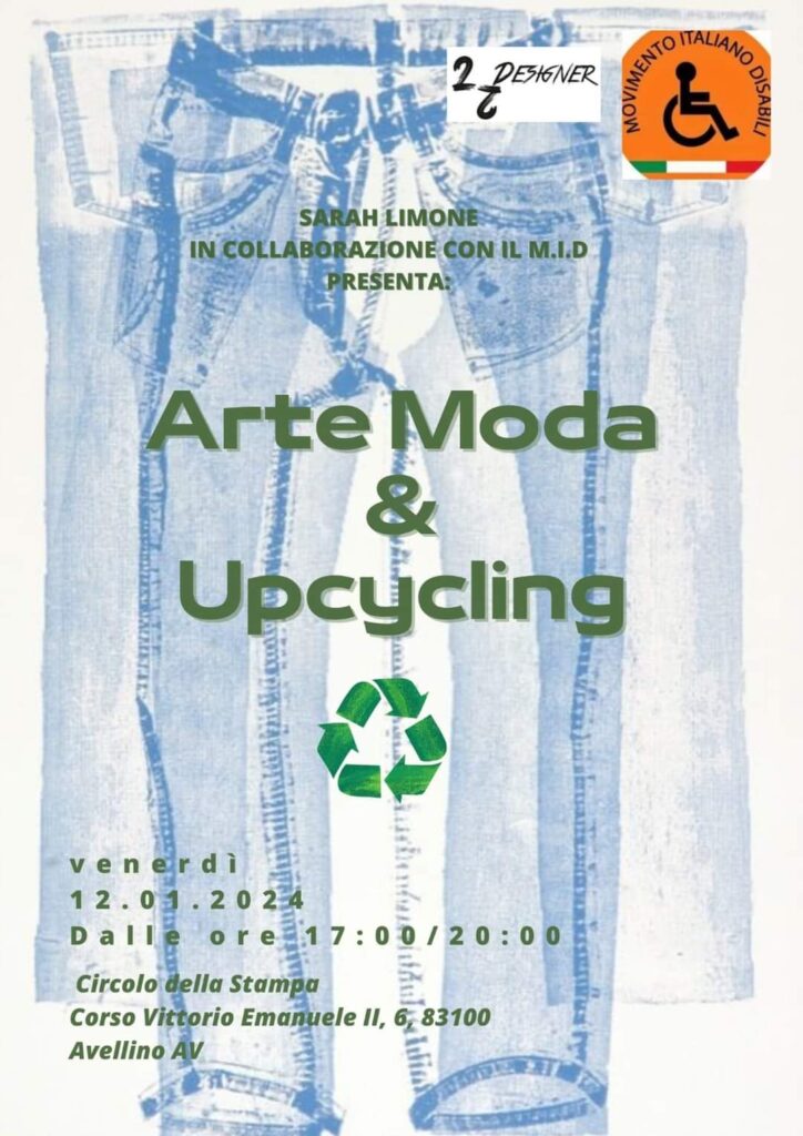 Anche il M.I.D. in campo per Arte Moda Upcycling della 22Designer, insieme alla giovane designer di Avellino SarahLimone.