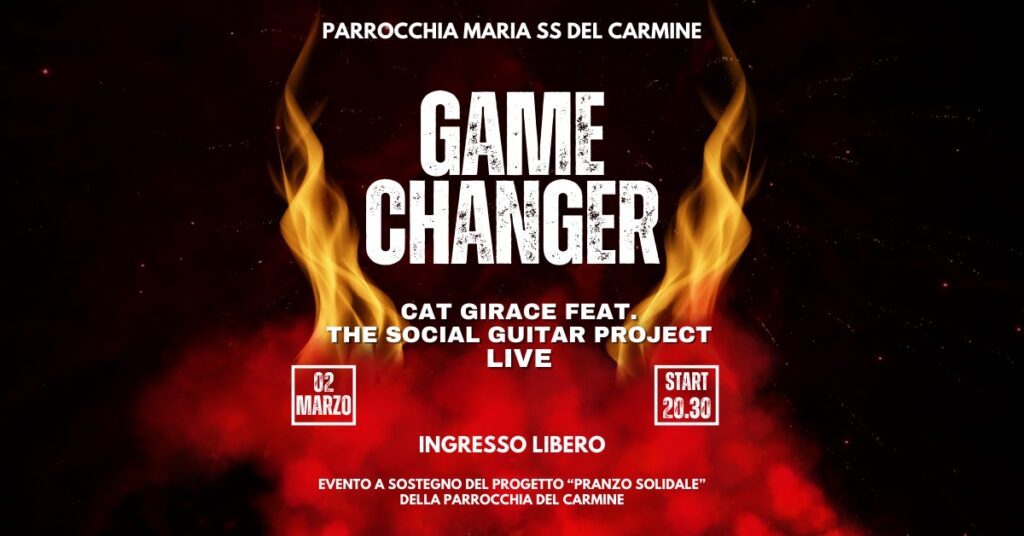 Cat Girace & The Social Guitar Project: Un Concerto di Solidarietà il 2 Marzo presso la Parrocchia del Carmine di Castellammare di Stabia.
