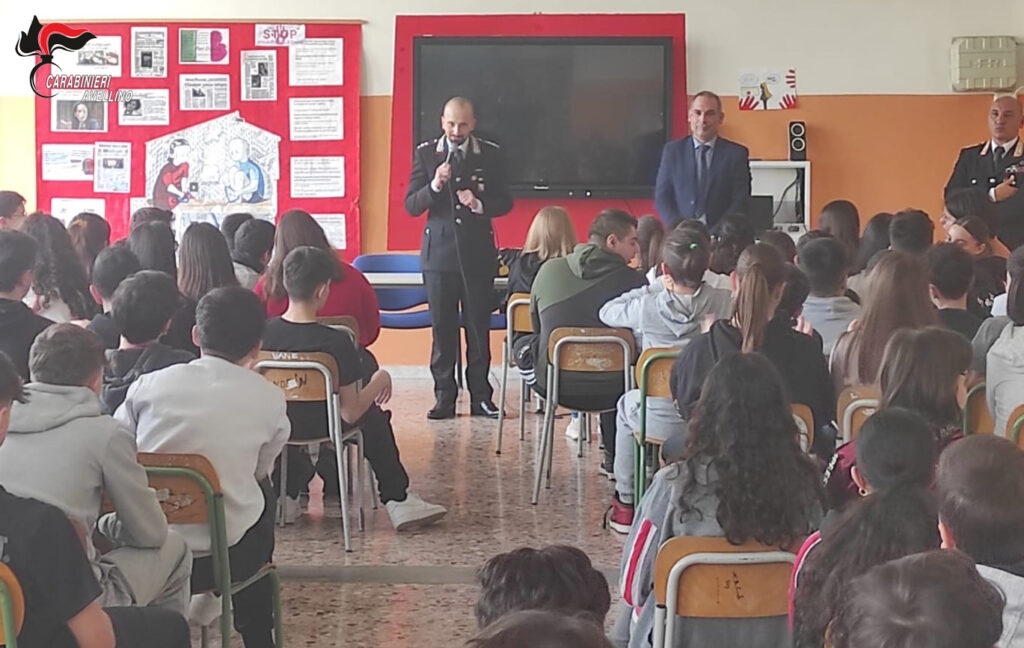 Cultura della Legalità. I Carabinieri di Mirabella Eclano incontrano gli studenti dell’Istituto Comprensivo “Montemiletto” di Venticano