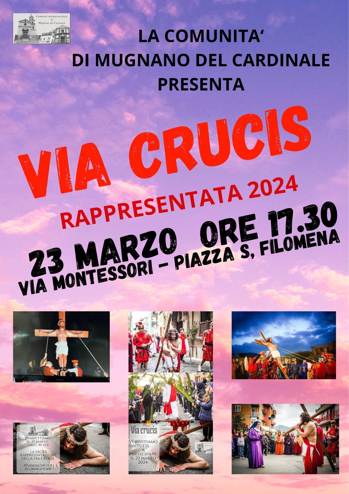 Rappresentazione della Via Crucis a Mugnano del Cardinale: Un Momento di devozione e riflessione. Rappresentazione della Via Crucis a Mugnano del Cardinale: Un Momento di devozione e riflessione.