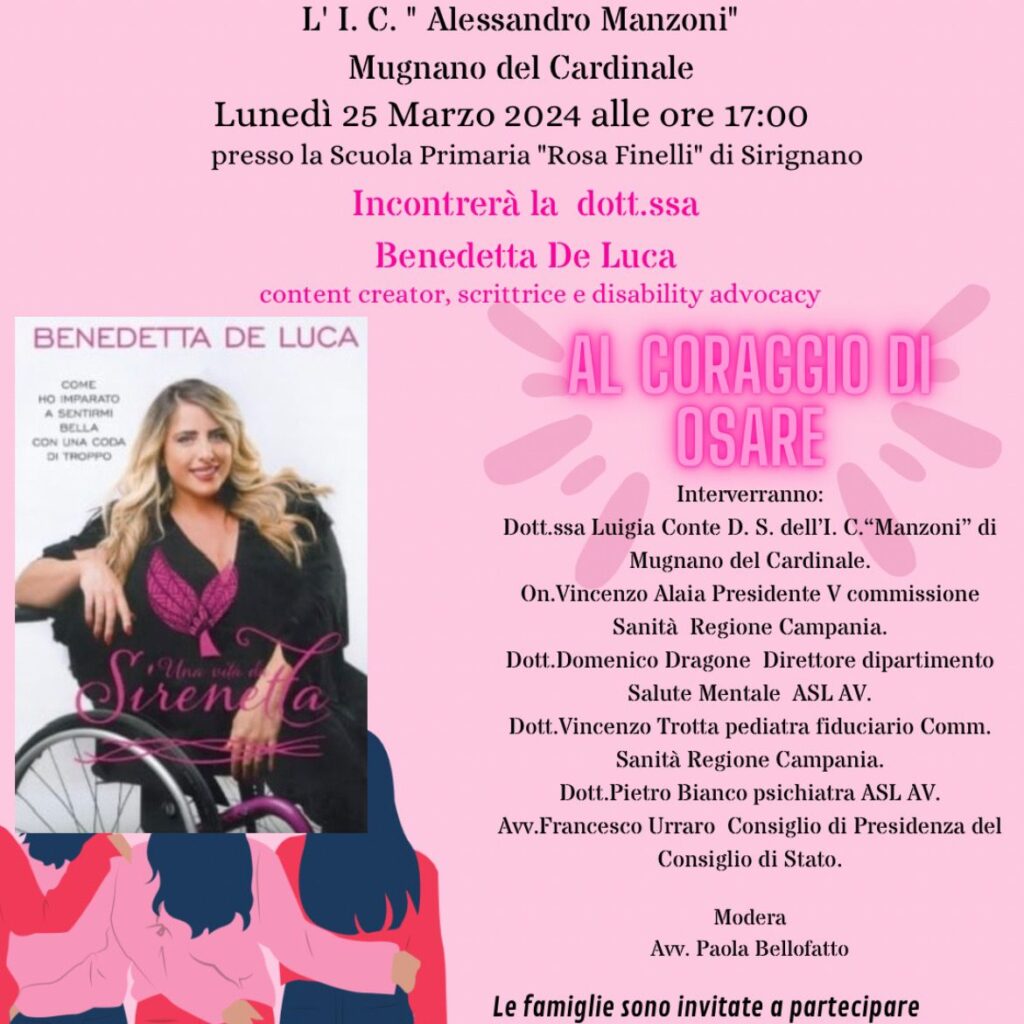 SIRIGNANO. Benedetta De Luca: Una Voce per lInclusione ospite della Scuola Primaria Rosa Finelli