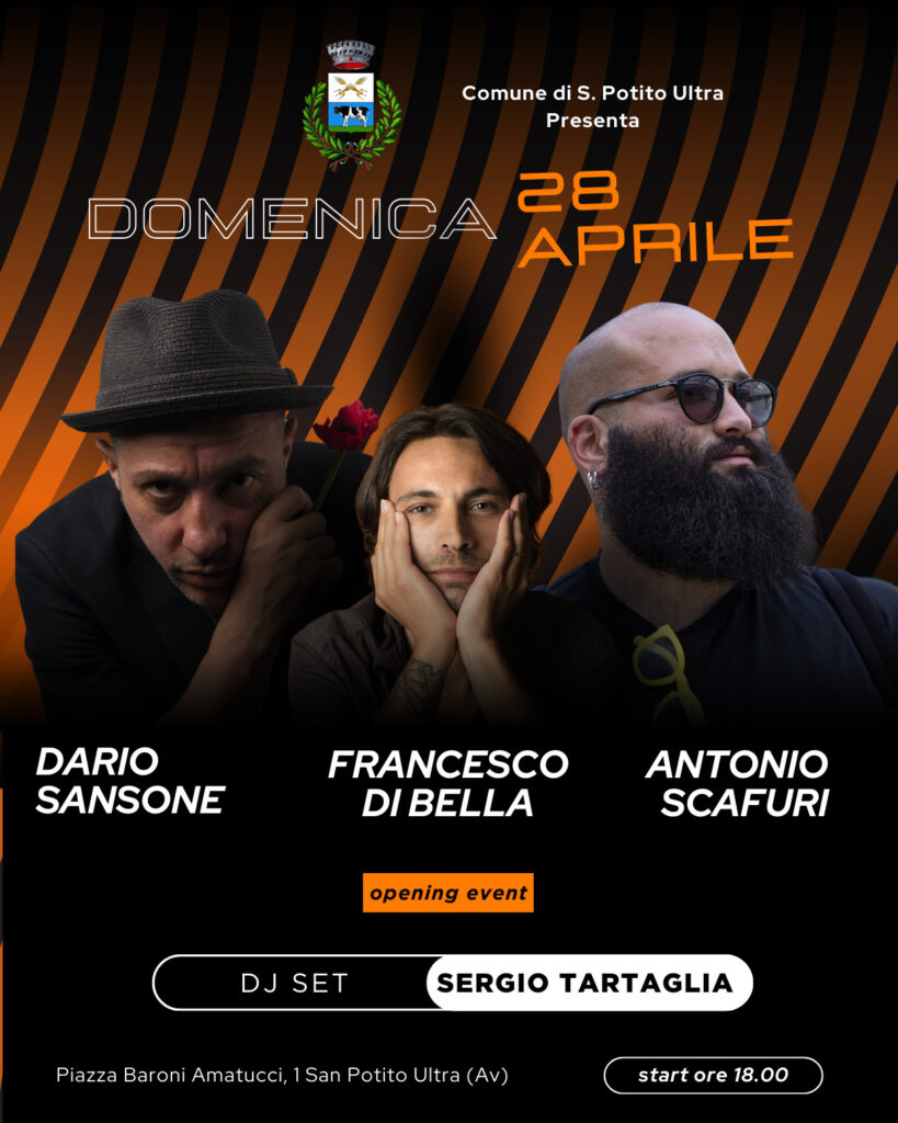 A San Potito Ultra, nel cuore dell’Irpina, arrivano Dario Sansone, Francesco Di Bella e Antonio Scafuri.
