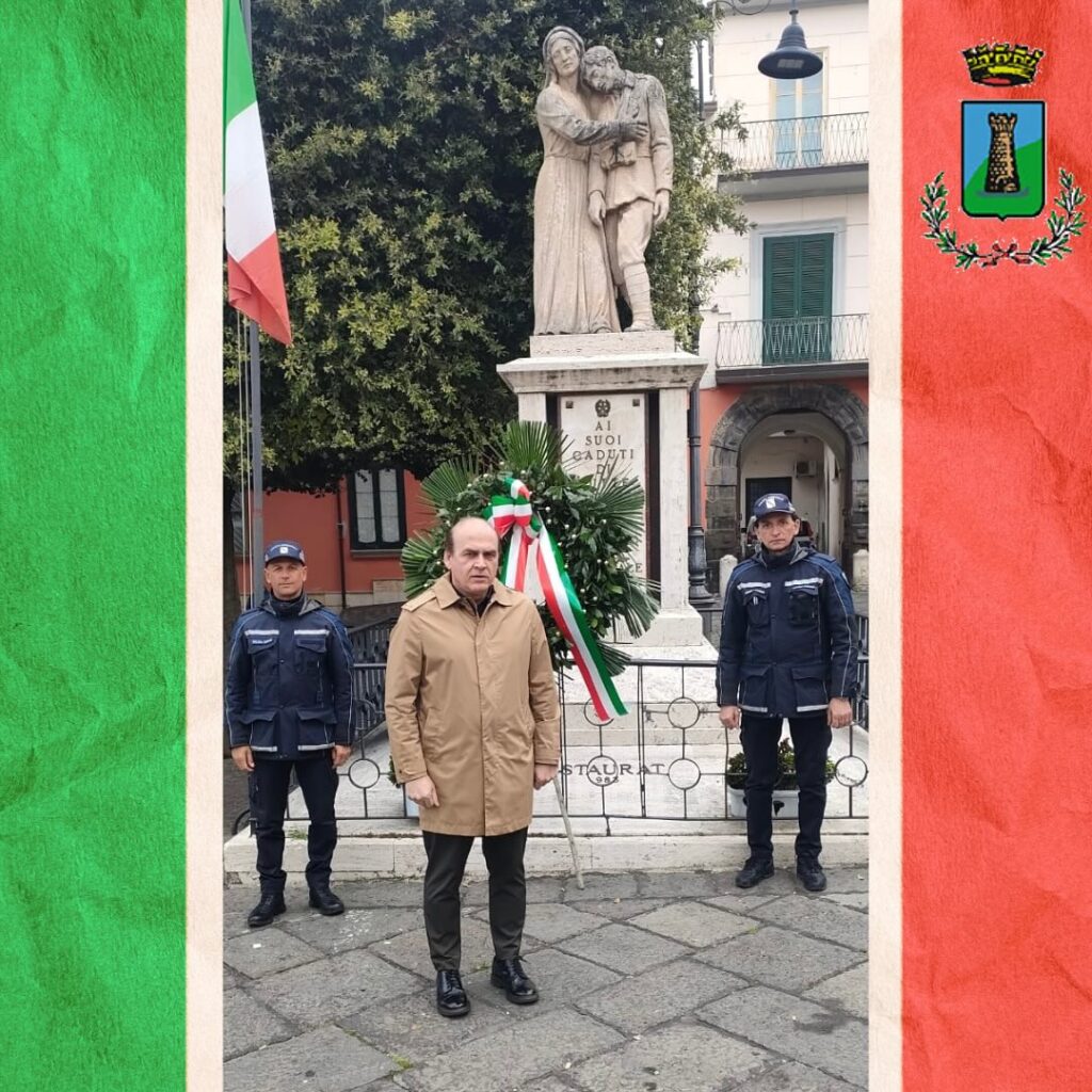 Il Sindaco di Mugnano del Cardinale onora i Caduti in occasione del 25 Aprile
