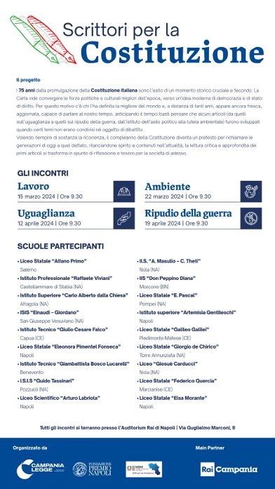 NOLA. Scuola e territorio Sigfrido Ranucci al Masullo Theti e al Museo storico archeologico, giovedì Rai Napoli, la Costituzione e i giovani, incontro con la scrittrice Sabrina Efionayi NOLA. Scuola e territorio Sigfrido Ranucci al Masullo Theti e al Museo storico archeologico, giovedì Rai Napoli, la Costituzione e i giovani, incontro con la scrittrice Sabrina Efionayi