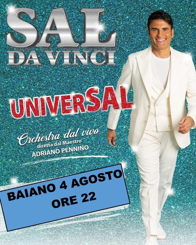 BAIANO. Sal Da Vinci la Guest Star della festa patronale del 4 agosto