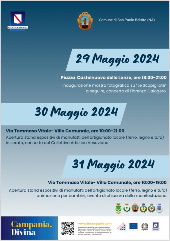 San Paolo Bel Sito, riflettori accesi sull’artigianato locale. Fino a domani la mostra sui manufatti tipici e gli spettacoli di animazione