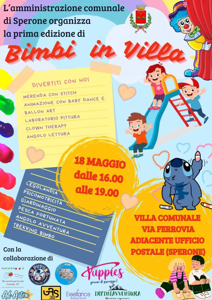 Bimbi in Villa: Una Giornata di Divertimento organizzata dallAmministrazione Comunale di Sperone