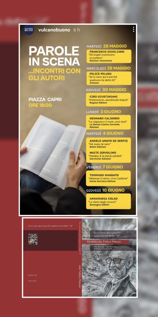 NOLA. Presentazione del Libro di Felice Peluso: Se io sono qui è perché qualcuno ha detto SÌ NOLA. Presentazione del Libro di Felice Peluso: Se io sono qui è perché qualcuno ha detto SÌ