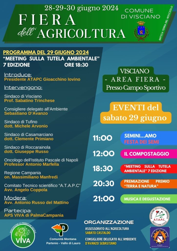 Fiera dell’Agricoltura a Visciano, dal 28 al 30 giugno Fiera dell’Agricoltura a Visciano, dal 28 al 30 giugno
