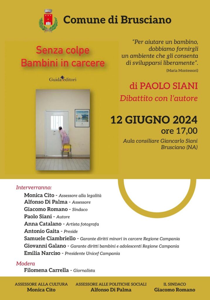 Dibattito a Brusciano: Senza Colpe. Bambini in carcere di Paolo Siani