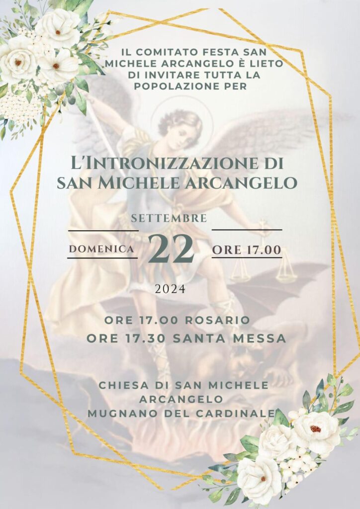 MUGNANO DEL CARDINALE: INTRONIZZAZIONE DELLA STATUA DI SAN MICHELE. MUGNANO DEL CARDINALE: INTRONIZZAZIONE DELLA STATUA DI SAN MICHELE.