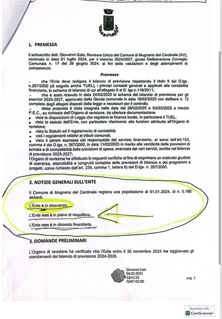 MUGNANO DEL CARDINALE. “OPERAZIONE VERITÀ”. La replica del gruppo consiliare Nuova Alleanza Popolare