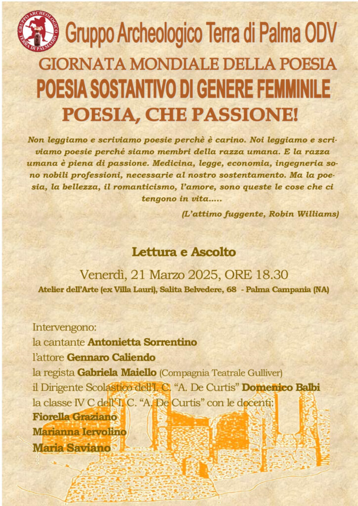 Giornata mondiale della poesia a Palma Campania