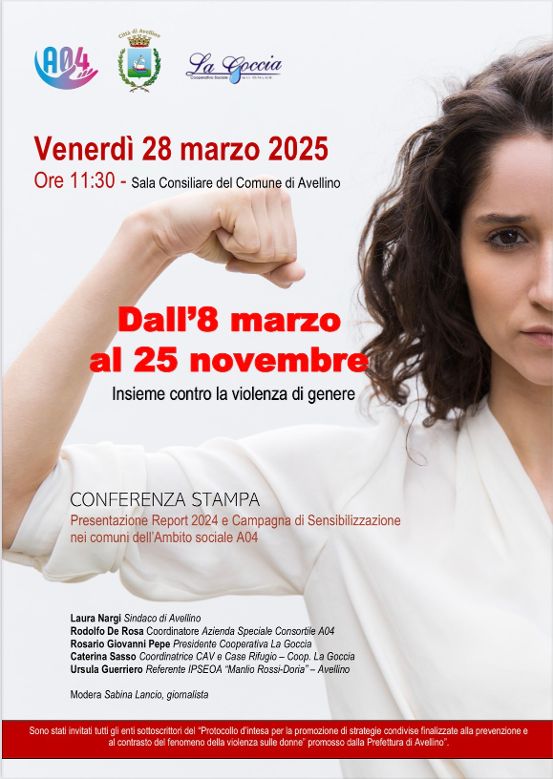Violenza di genere: il Report 2024 della cooperativa La Goccia ad Avellino