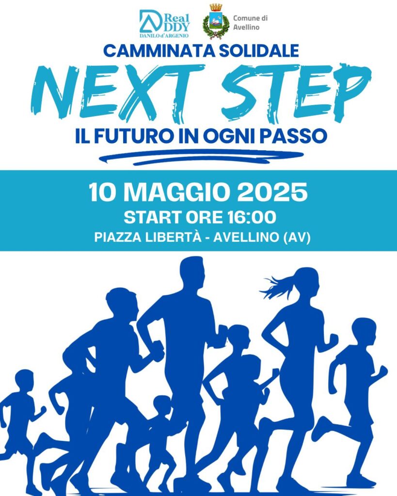 “Next Step – Il futuro in ogni passo”: ad Avellino una camminata solidale per l’inclusione e la speranza